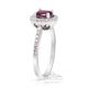 Pink Sapphire Ring, 0.71 ct Unheated 18kt GIA