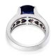 18kt Sapphire Ring, 4.24 ct Cushion Cut GIA Origin Report 