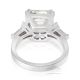 Platinum White Sapphire Ring, 9.63 ct Unheated GIA Origin Report