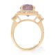 Unheated 6.18 ct Pink Sapphire Ring, ,18kt Rose Gold GIA Certified Origin