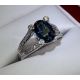 Blue Sapphire Oval ring 