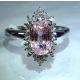 18 kt White Gold and Pink Sapphire 