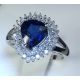 Blue Pear cut sapphire 