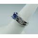 Blue sapphire ring, GIA G. G Certified Platinum 2.10 tcw Oval Cut Natural Ceylon Sapphire & Diamond Ring - GIA G.G Appraisal $7,154.00.