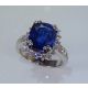 Blue Sapphire and White Gold ring 