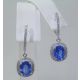 Custom blue Sapphire earrings
