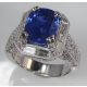 White Gold and Blue Sapphire 