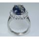 Platinum and blue sapphire 