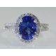 GIA Certified 18kt White Gold and sapphire 