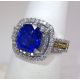 Natural blue sapphire and Gold ring 