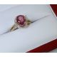 Pink sapphire and yellow Gold ring