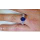 white Gold and blue Sapphire 