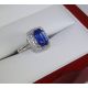Blue Emerald Gemstone ring