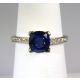 Blue cushion cut Ceylon sapphire 2.46 tcw