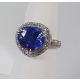 Blue Heart Diamond Ring