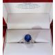 Custom blue Sapphire ring