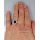 Blue sapphire in finger 