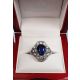 Antique Royal Blue Sapphire in box