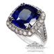 fancy blue sapphire and diamond engagement ring