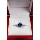 Oval cut natural blue Sapphire Ring