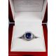 blue Custom Sapphire Ring