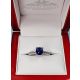 1.87 ct Blue sapphire ring