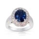 blue oval sapphire and diamond ring