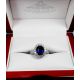 2.58 ct Blue sapphire ring in box 