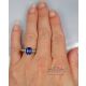 18k sapphire wedding ring 