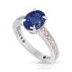Platinum Sapphire Ring, 2.59 ct Unheated GIA Certified 