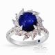 Platinum Sapphire Ring, 3.02 ct Natural Ceylon Sapphire GIA Origin Report