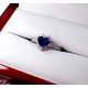 heart cut blue sapphire ring for sale