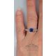 Blue-Sapphire-1.05 Ct-&-Diamond-Ring-for-ladies 