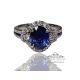 Untreated blue Sapphire ring 