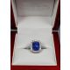 Blue Sapphire Ring Cornflower