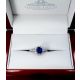 blue sapphire ring 6.50 grams