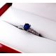 Blue Ceylon sapphire ring
