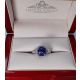 Platinum Sapphire Ring, 4.03 ct Untreated Blue Emerald GIA