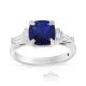 Natural Sapphire Ring, 2.15 ct Platinum GIA Certified 