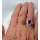 blue sapphire in finger 