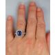 7.40 grams blue sapphire ring