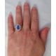 Unheated Sapphire Ring, 2.19 ct Platinum GIA Certified 