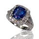 3.74 ct Untreated Sapphire Ring