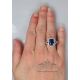 3.01 ct blue Natural Sapphire ring