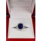Rich royal blue sapphire Ring 