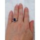 Natural Emerald Cut Sapphire Ring, 2.88 ct Platinum 950 GIA Certified 