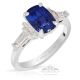 Unheated Sapphire Ring, 2.05 ct Platinum GIA Certified 