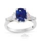 Unheated Sapphire Ring, 2.05 ct Platinum GIA Certified 