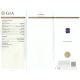 GIA certificate of purple sapphire 