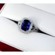 2.36 ct blue sapphire ring